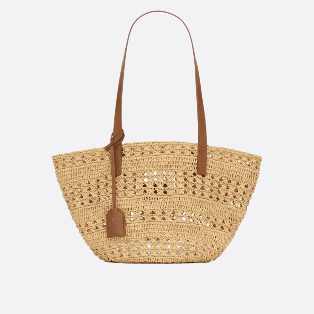 HANDTASCHE AUS RAFFIA