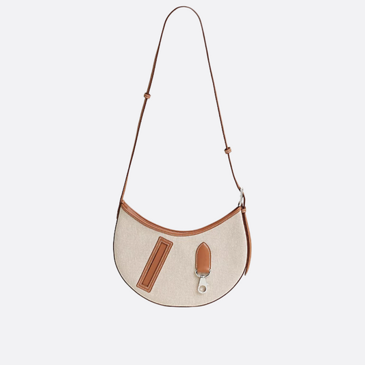 KLEINE SATTELTASCHE AUS STOFF UND LEDER VON