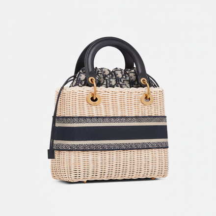 LADY HANDTASCHE AUS RATTAN