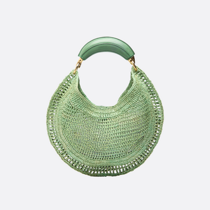SOMMER-BANANENTASCHE AUS RAFFIA-BAST