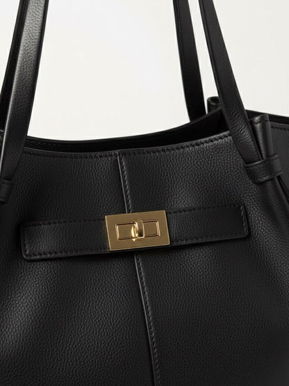 Adele | Leather Shopper Tote Bag