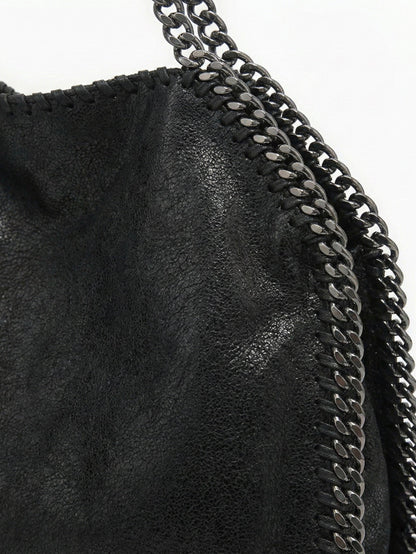 Skyla | Chain Strap Soft Faux Leather Tote Bag
