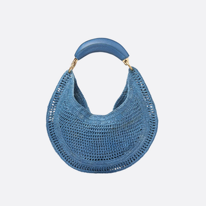 SOMMER-BANANENTASCHE AUS RAFFIA-BAST