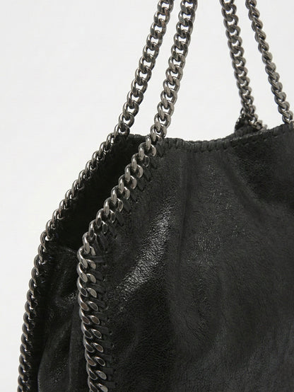 Skyla | Chain Strap Soft Faux Leather Tote Bag