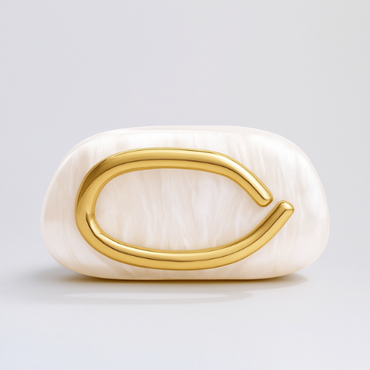 Sculptural Pearl Clutch