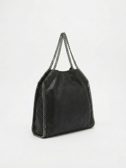 Skyla | Chain Strap Soft Faux Leather Tote Bag