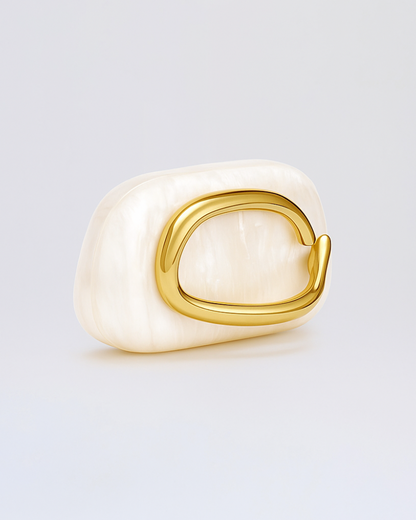 Sculptural Pearl Clutch