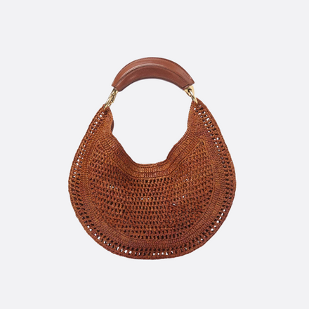 SOMMER-BANANENTASCHE AUS RAFFIA-BAST