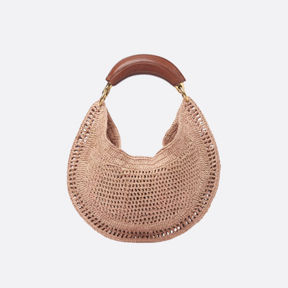 SOMMER-BANANENTASCHE AUS RAFFIA-BAST