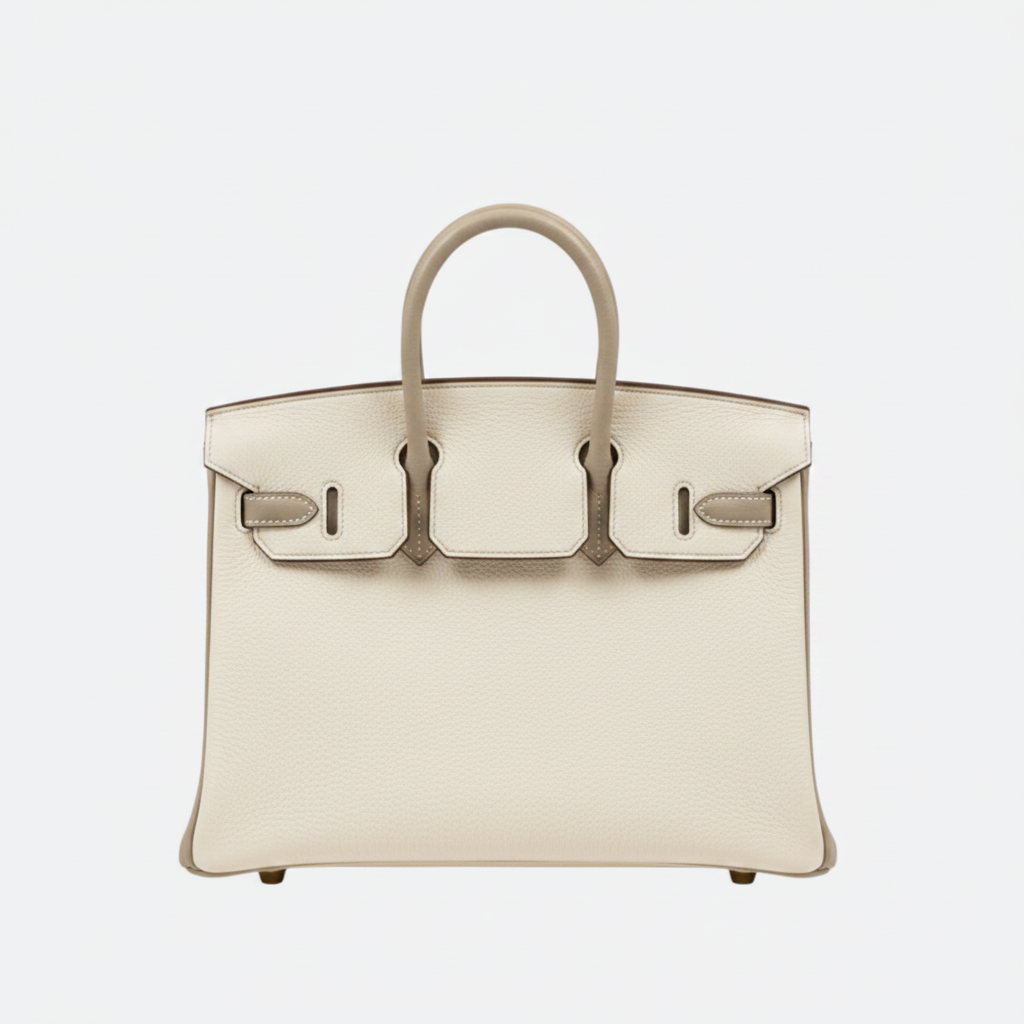 BIRKIN 25 HSS TASCHE IN CRAIE / GRIS TOURTERELLE AUS TOGO LEDER