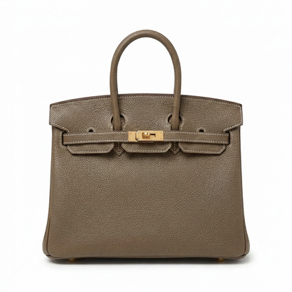 BIRKIN 25 HSS TASCHE IN CRAIE / GRIS TOURTERELLE AUS TOGO LEDER