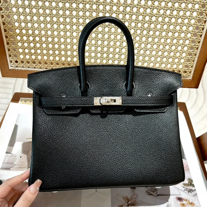 BIRKIN 25 HSS TASCHE IN CRAIE / GRIS TOURTERELLE AUS TOGO LEDER
