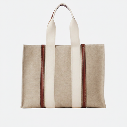 WOODY TOTE BAG AUS LEINEN