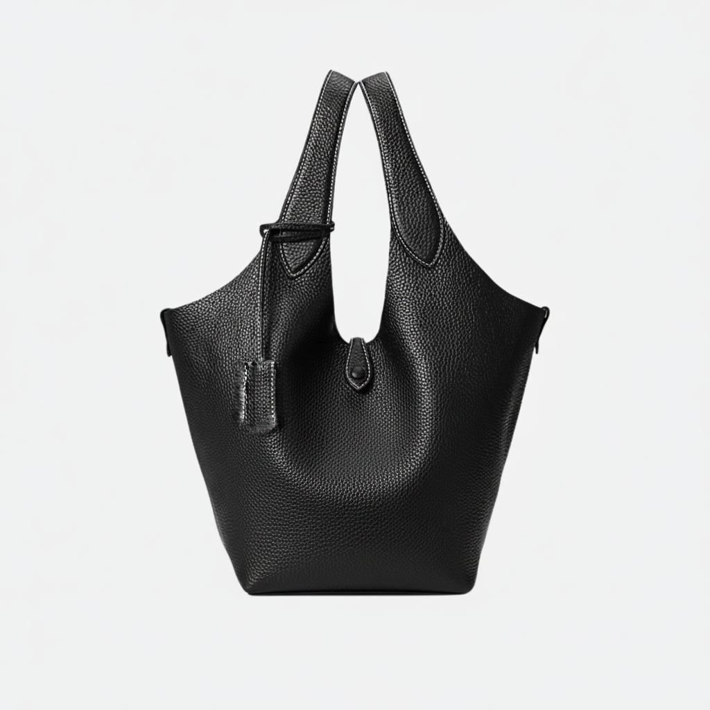 SMALL LEDER TOTE & CROSSBODY BAG