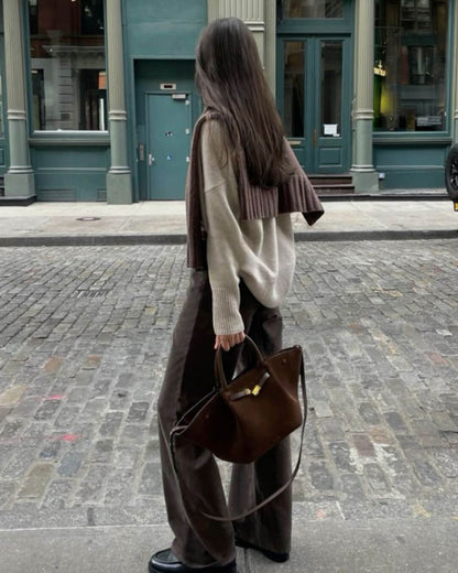 Ava | Suede Handle Bag