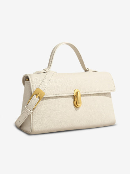 Cassy Elegant Vegan Leather Crossbody Bag with Removable Strap
