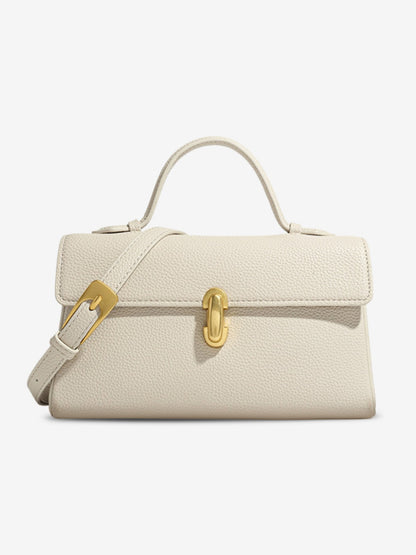 Cassy Elegant Vegan Leather Crossbody Bag with Removable Strap